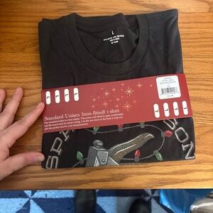 Unbranded Black Men's Graphic Short Sleeve Tee - Crew Neck